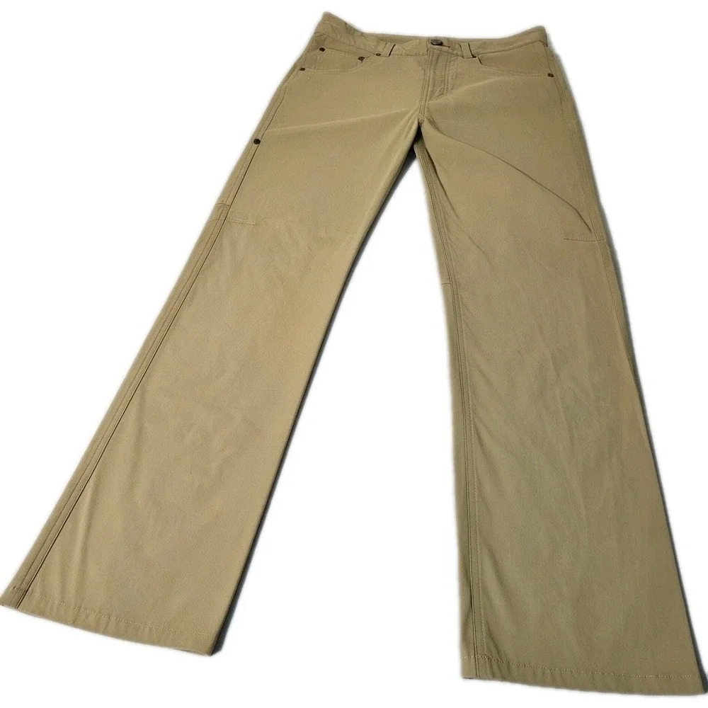 LL Bean‎ Pants Mens 30x29 Beige Nylon Stretch Hiking Cargo Performance